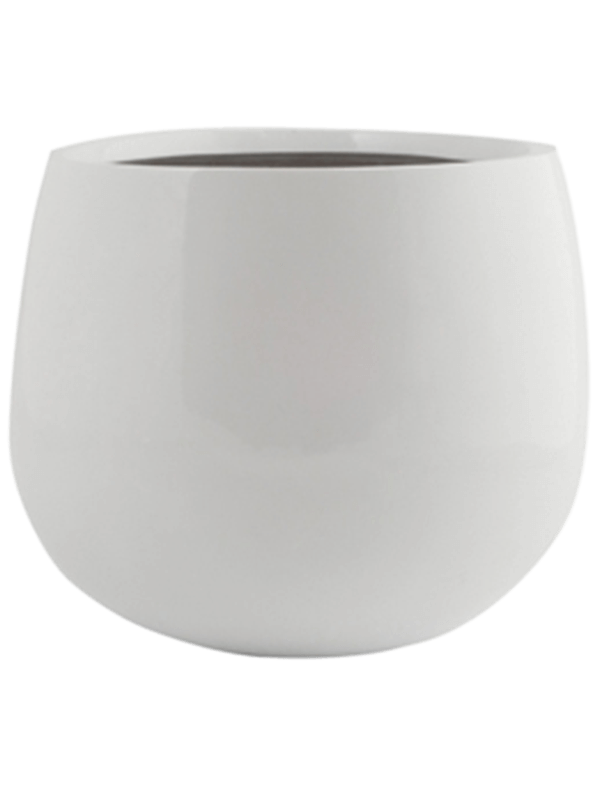 Fiberstone Kevan M Glossy Round Planter