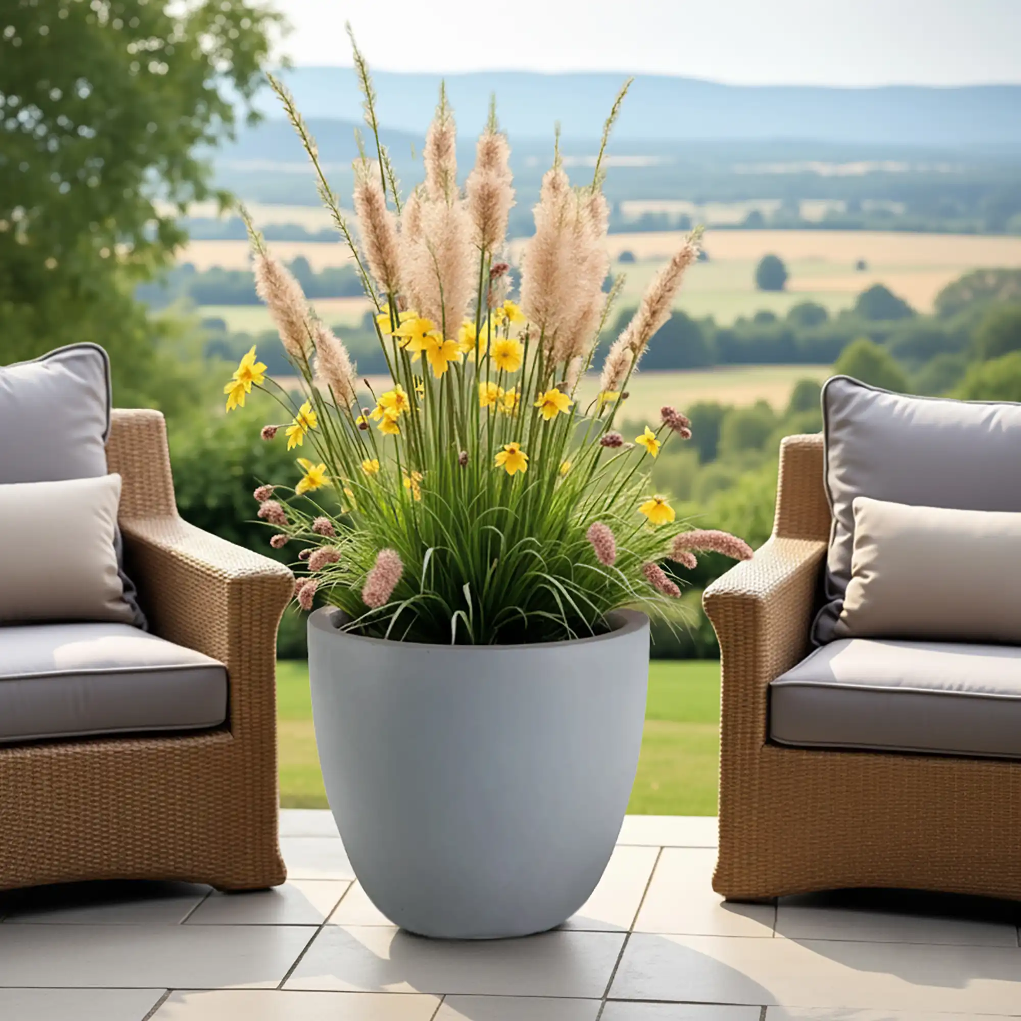 IDEALIST Lite Contemporary Light Concrete Egg Planter