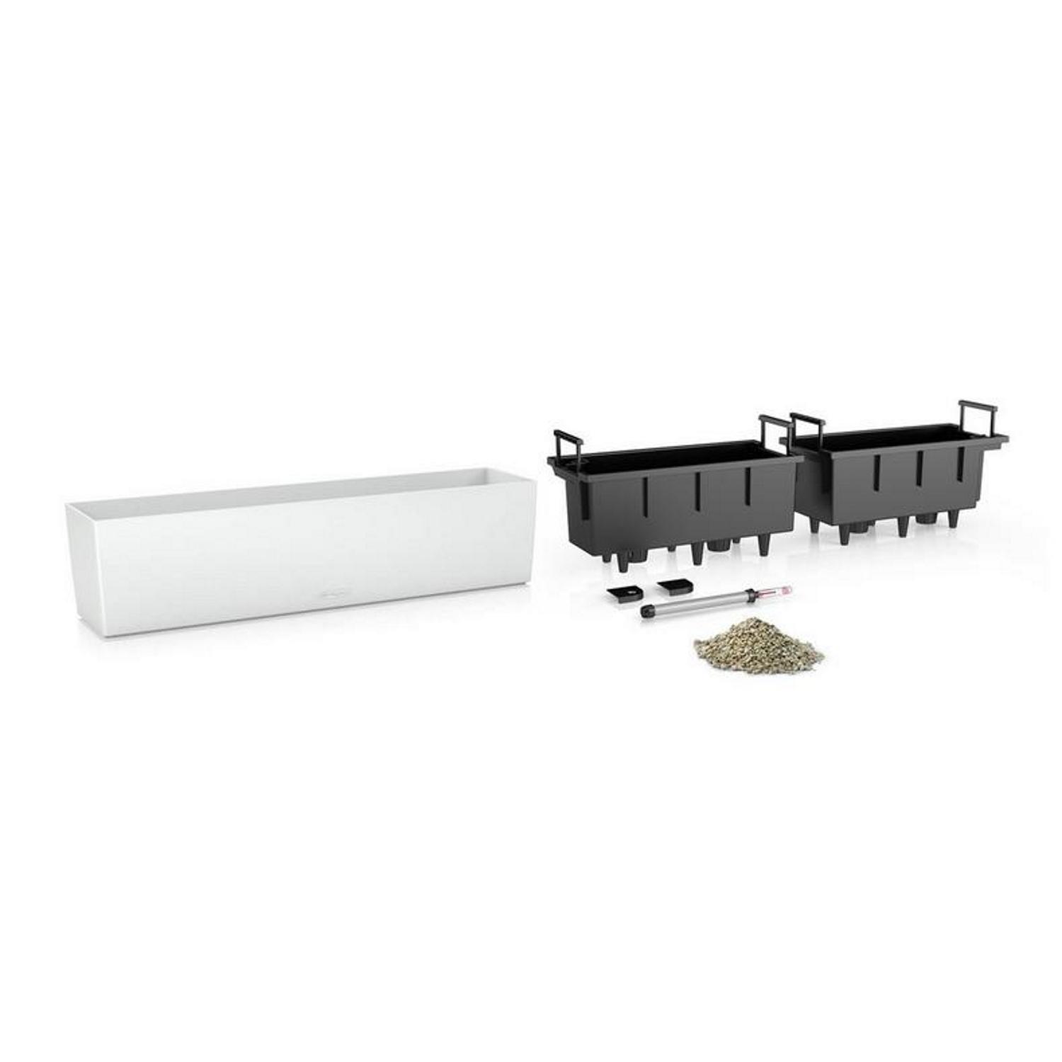 LECHUZA BALCONERA Color Trough Poly Resin Self-watering Planter Set
