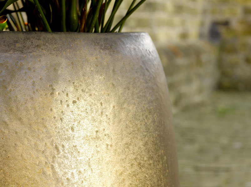 Ceramic Sepia Round Large Planter Pot In/Out