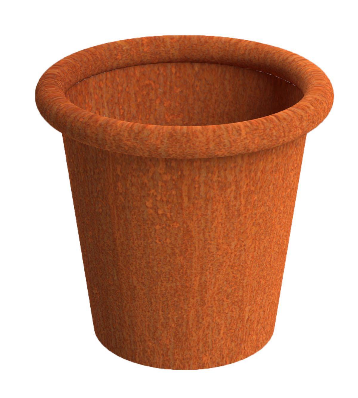Tube Outdoor Corten Steel Round Planter