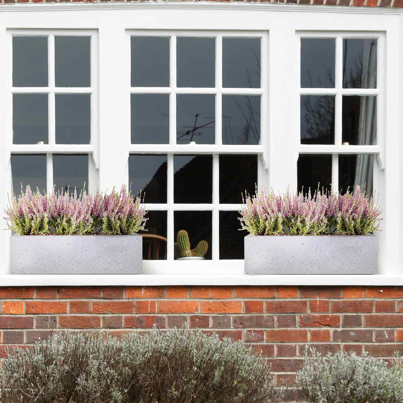 IDEALIST Lite Window Box Light Concrete Planter