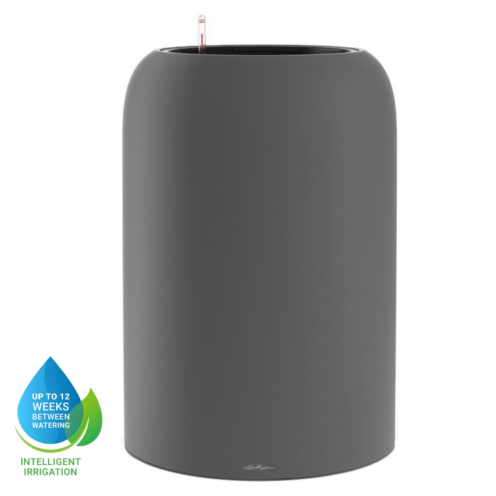 LECHUZA HAVALO Round Poly Resin Self-watering Planter