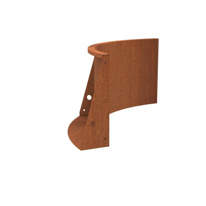 CorTen 4ml Retaining Wall Inside Curve
