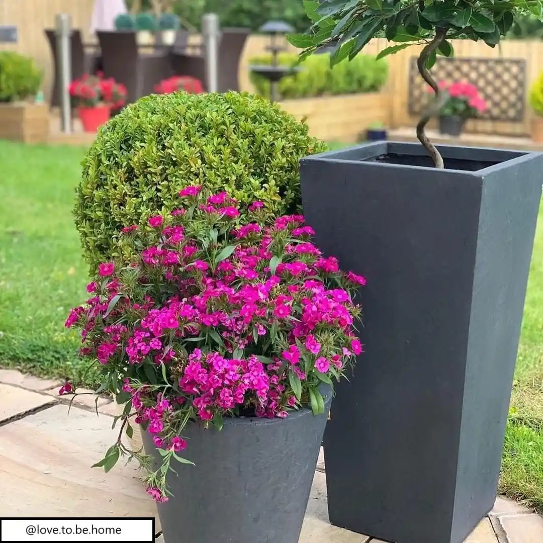IDEALIST Lite Tall Tapered Contemporary Light Concrete Planter