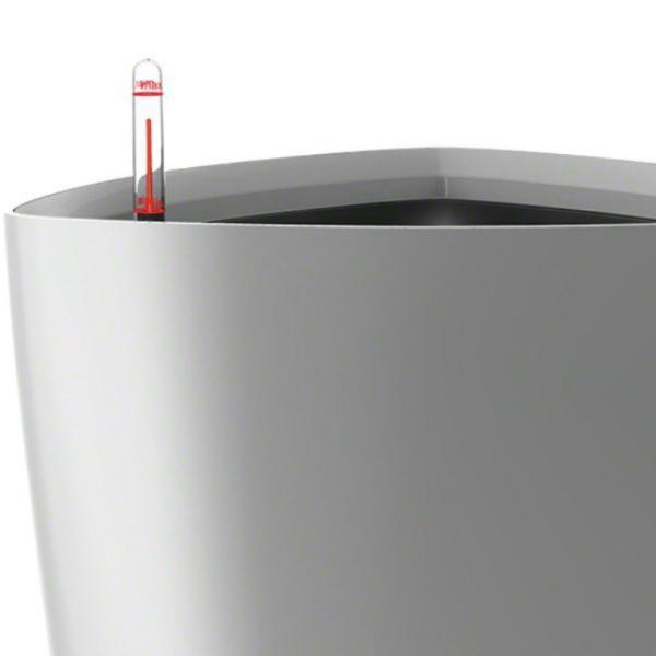 LECHUZA Delta Round Tall Poly Resin Self-watering Planter