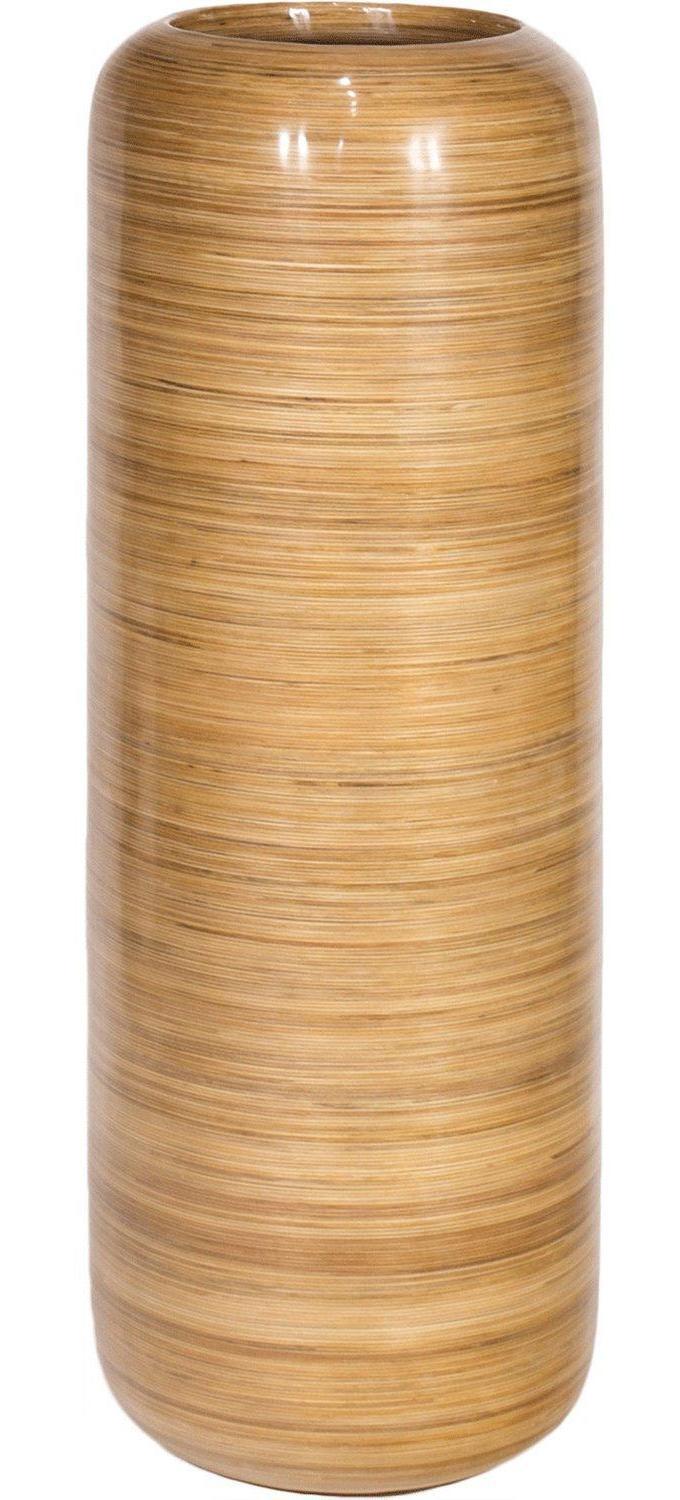 Vespucci Wicker Round Tall Polystone Indoor Planter