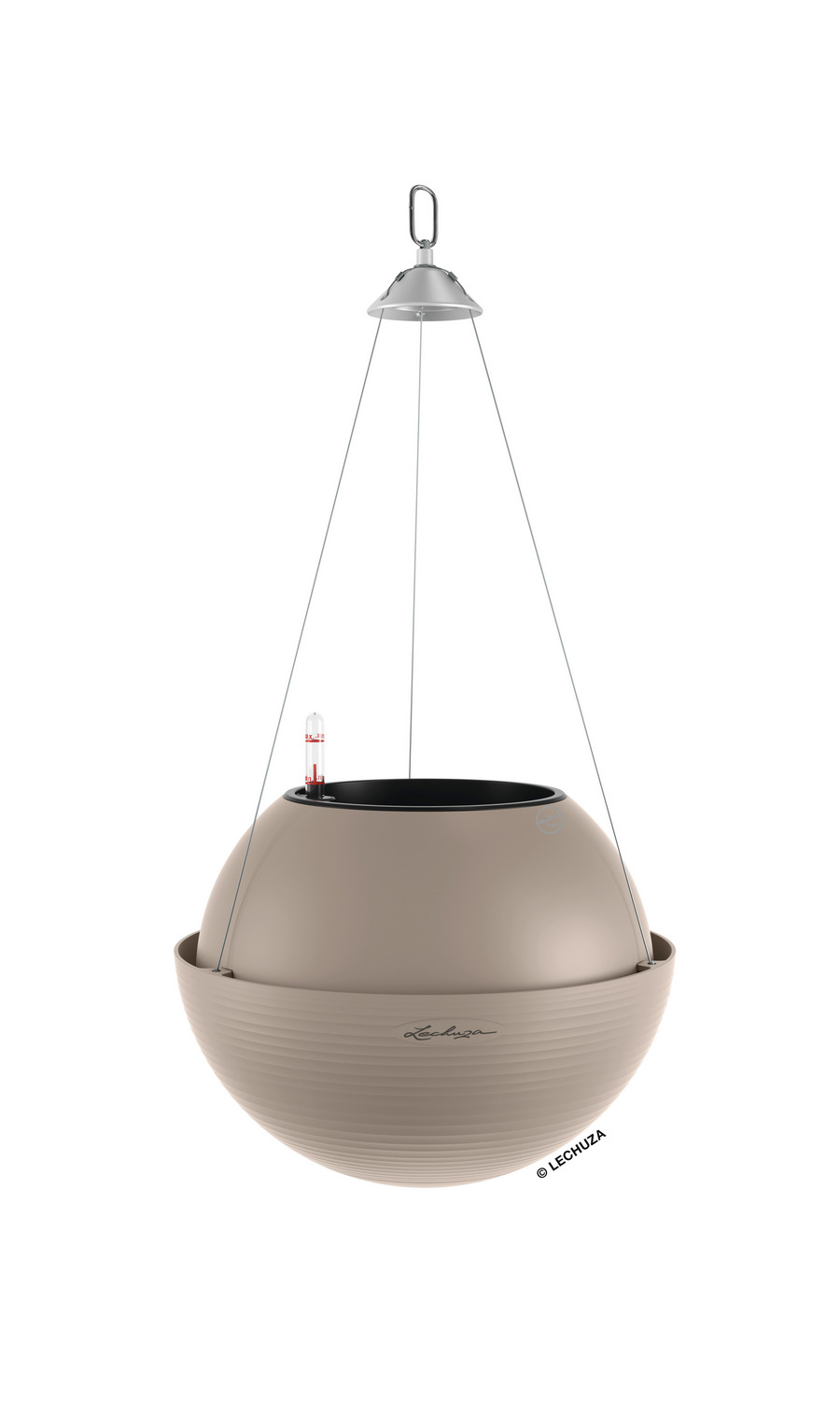 LECHUZA BOLA Color Round Poly Resin Self-watering Planter