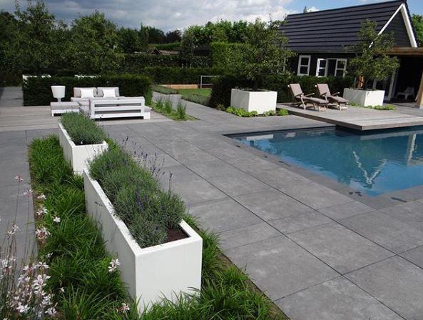 AXIS Trough Outdoor Fiberglass Planter
