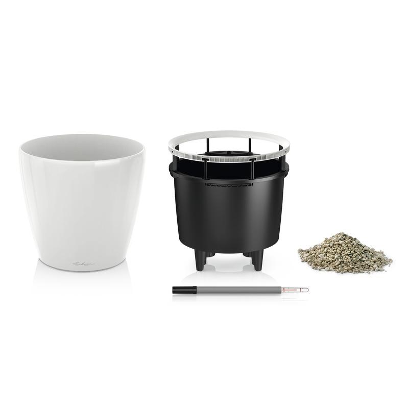 LECHUZA CLASSICO LS Round Poly Resin Self-watering Planter