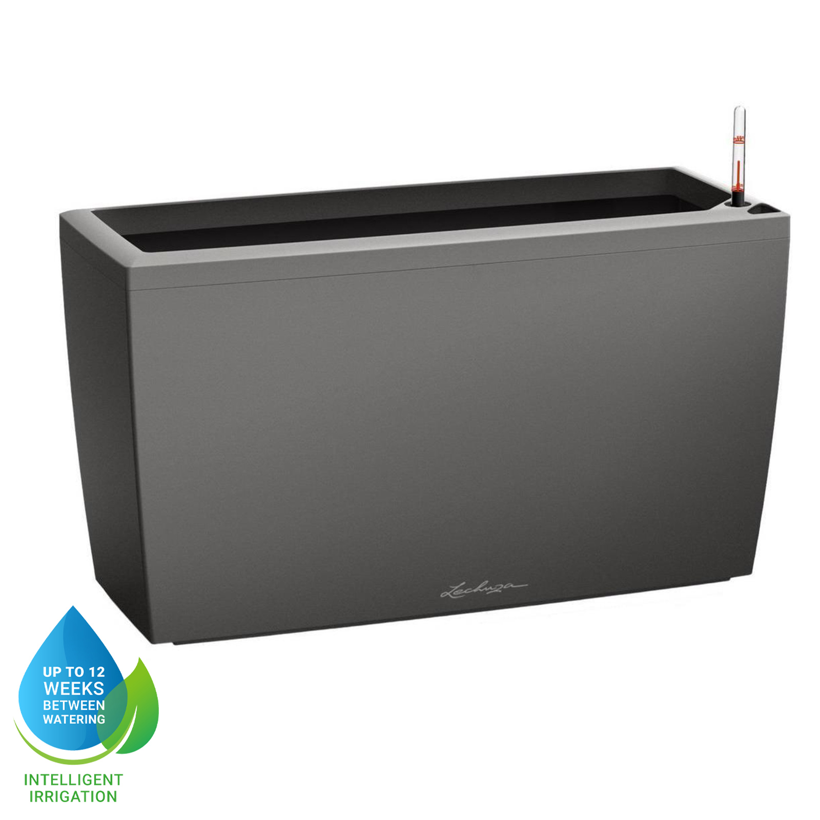 LECHUZA CARARO Trough Poly Resin Self-watering Planter