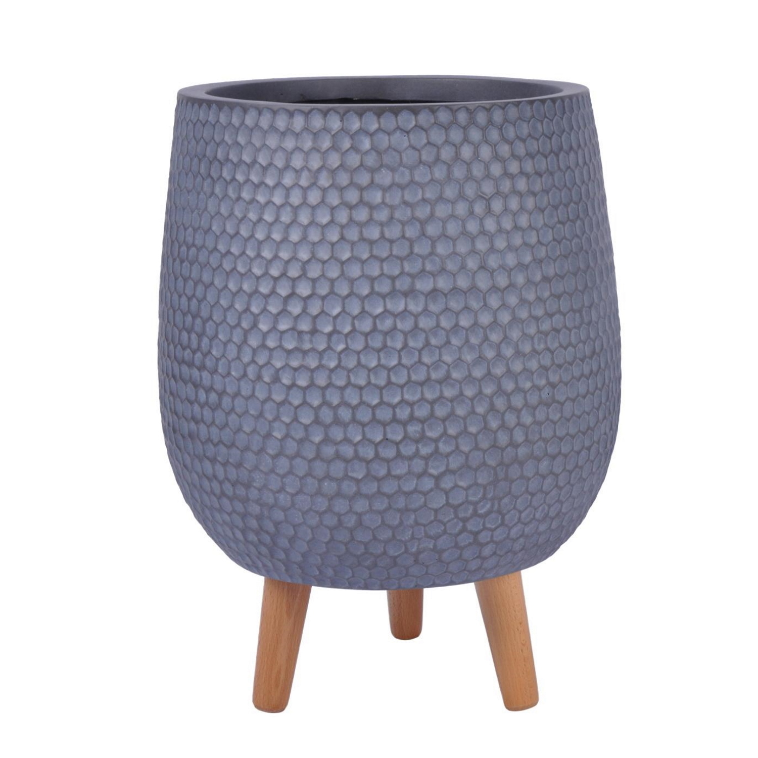 IDEALIST Lite Honeycomb Style Egg Planter on Legs, Round Pot Plant Stand Indoor