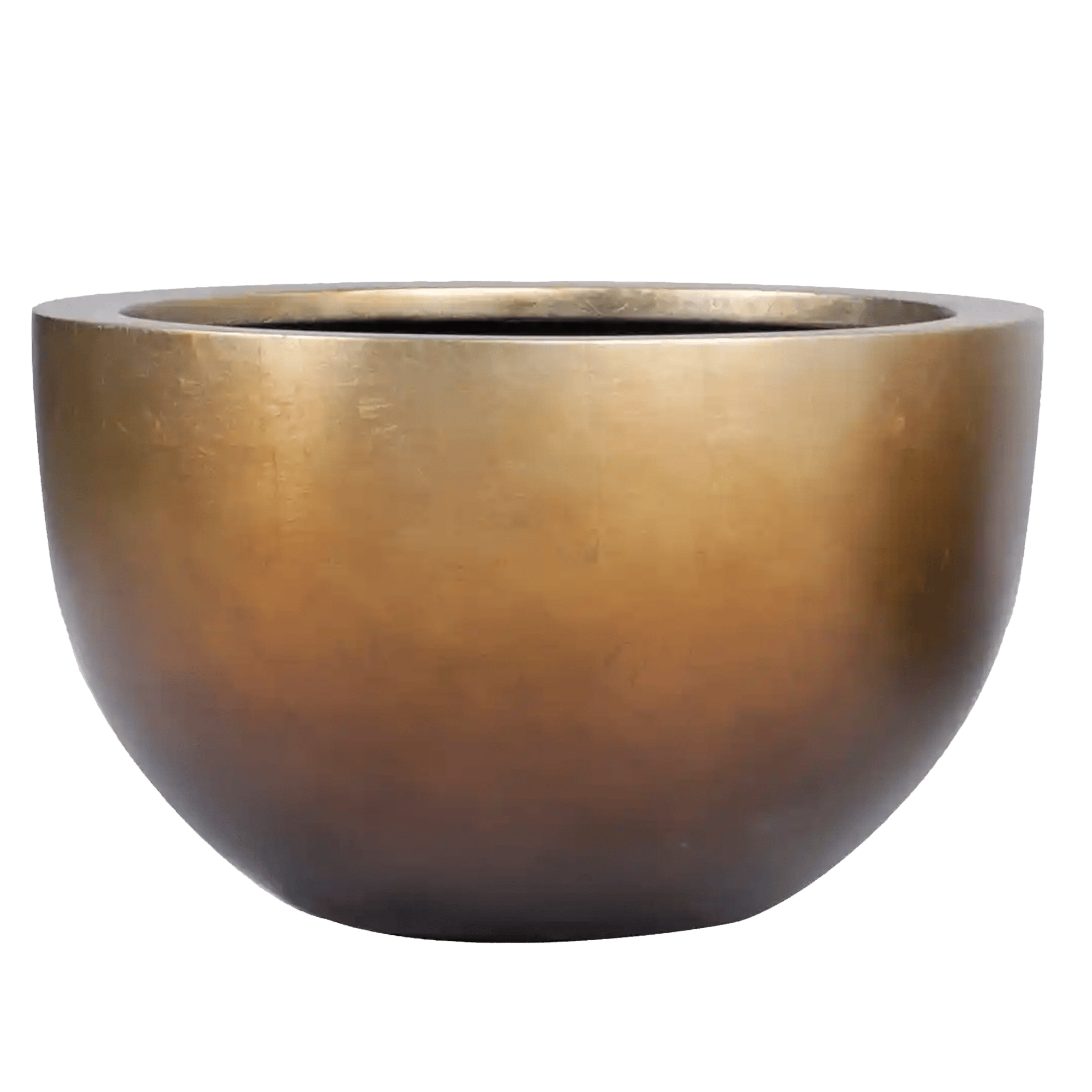 Silver Leaf Large Bowl Planter | Round Indoor Plant Pot