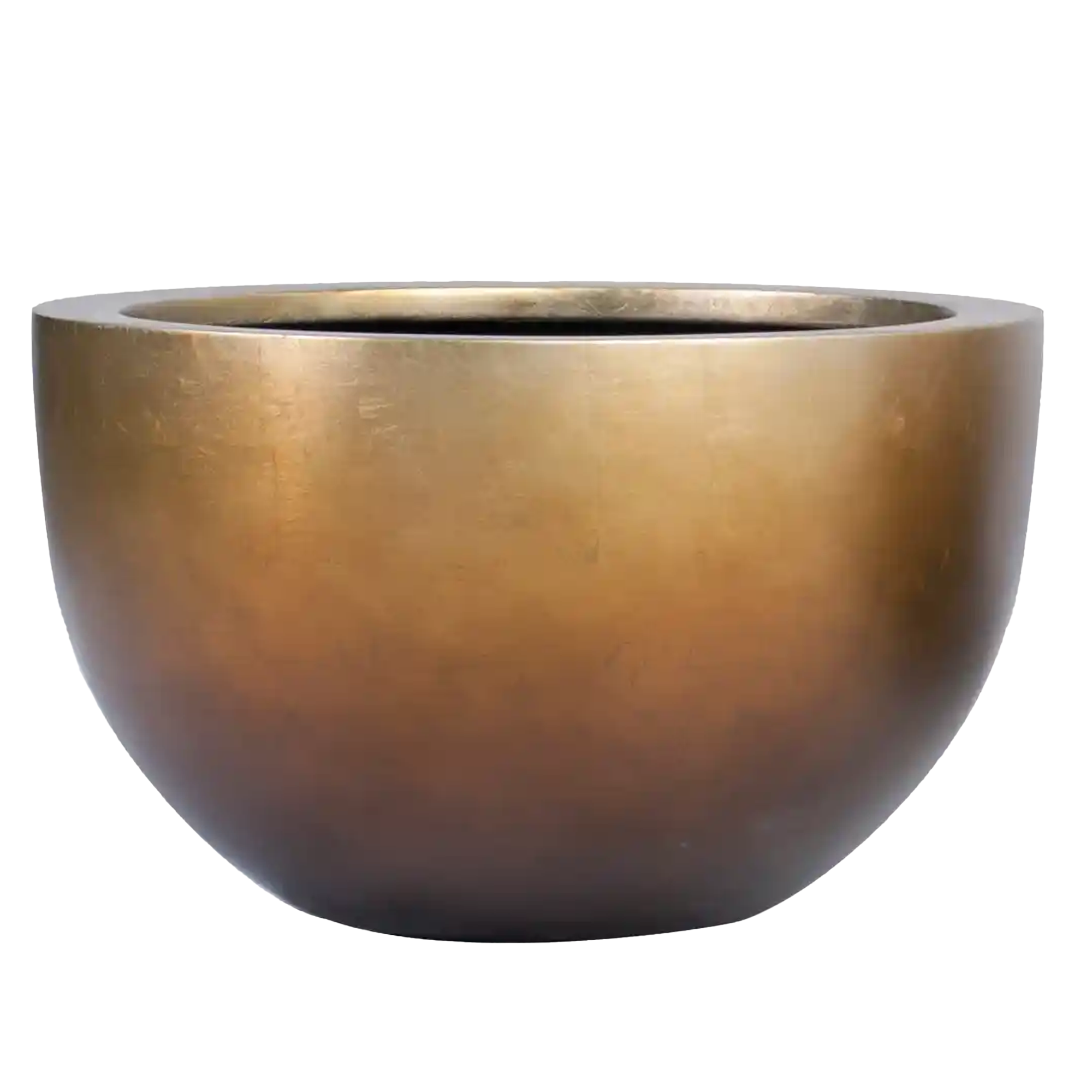 Silver Leaf Large Bowl Planter | Round Indoor Plant Pot
