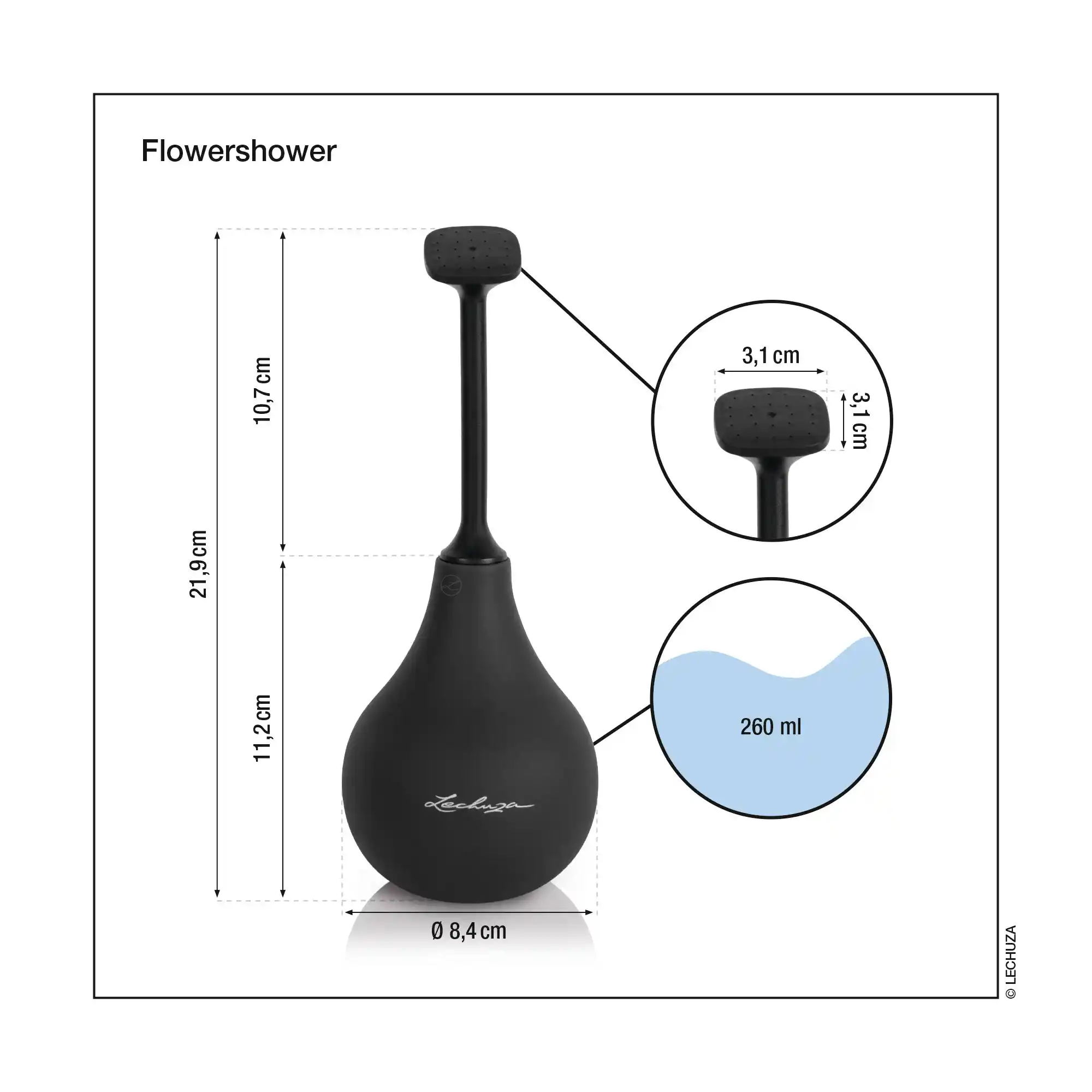 LECHUZA Flower Shower Ball Sprinkler