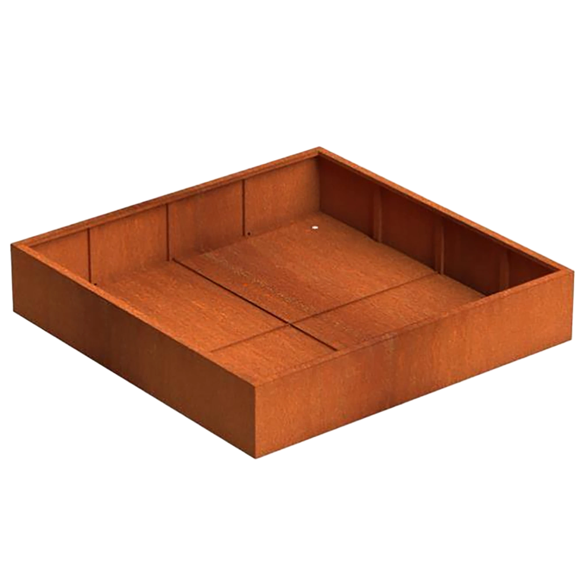Andes Outdoor Corten Steel Square Planter