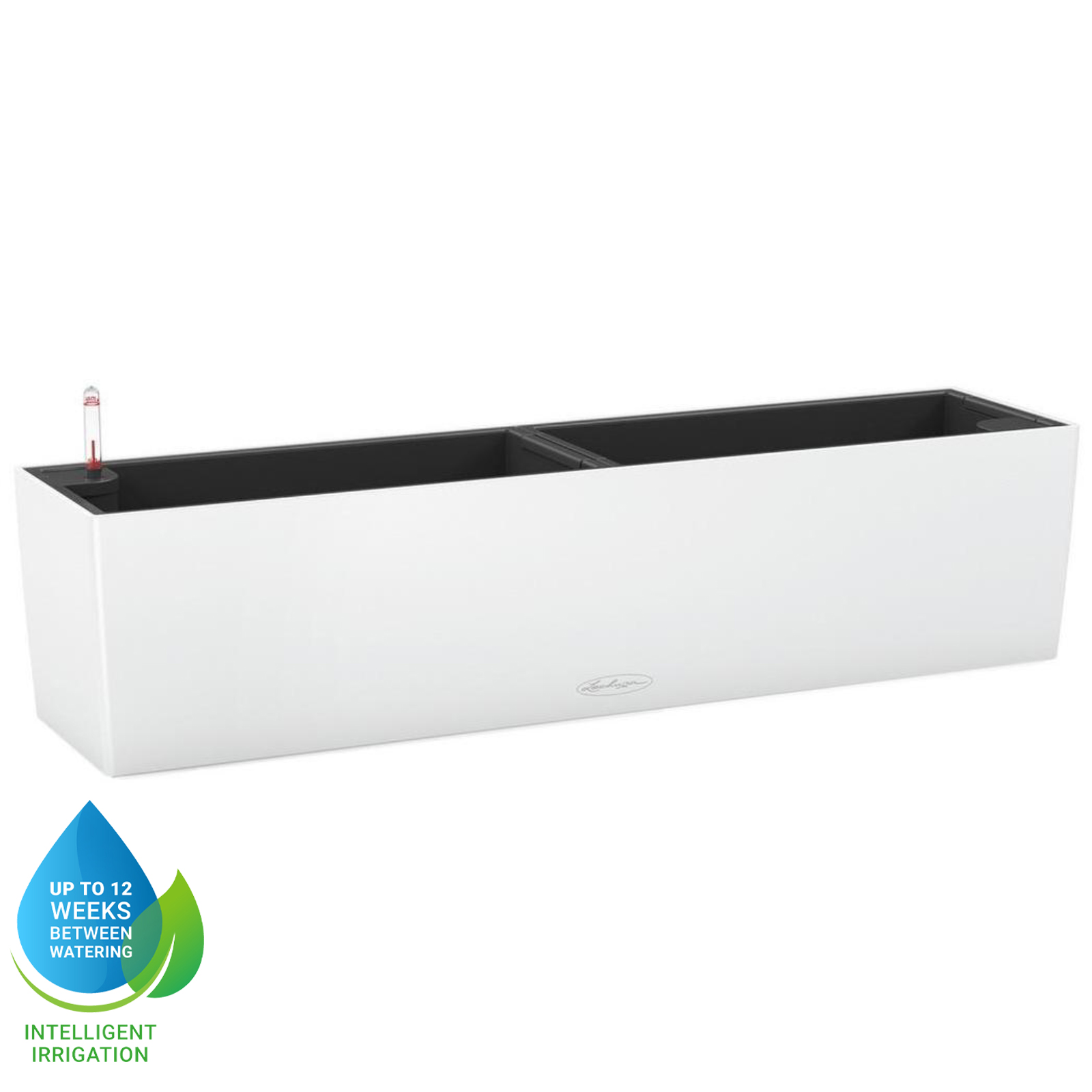 LECHUZA BALCONERA Color Trough Poly Resin Self-watering Planter