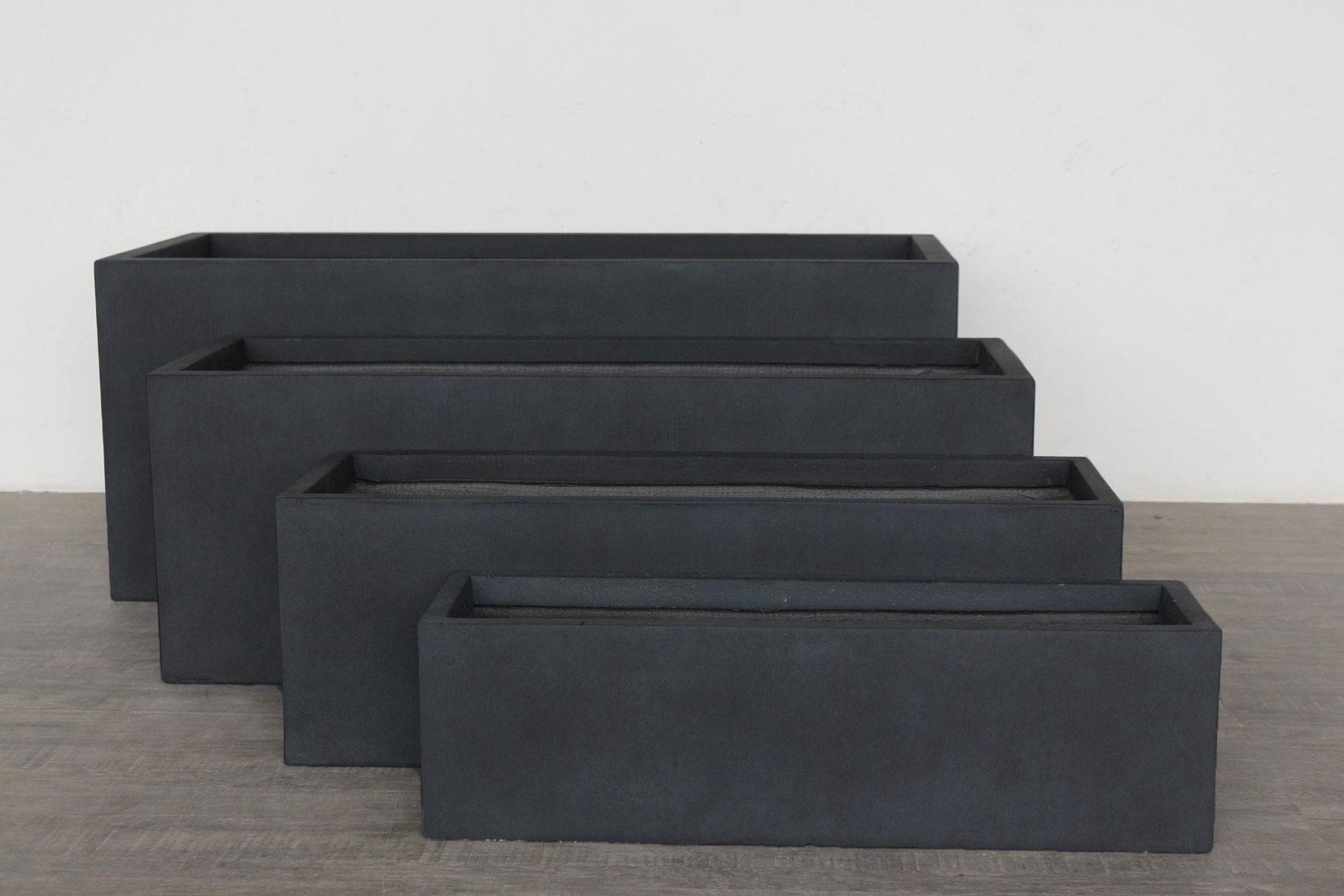 IDEALIST Lite Contemporary Light Concrete Trough Planter