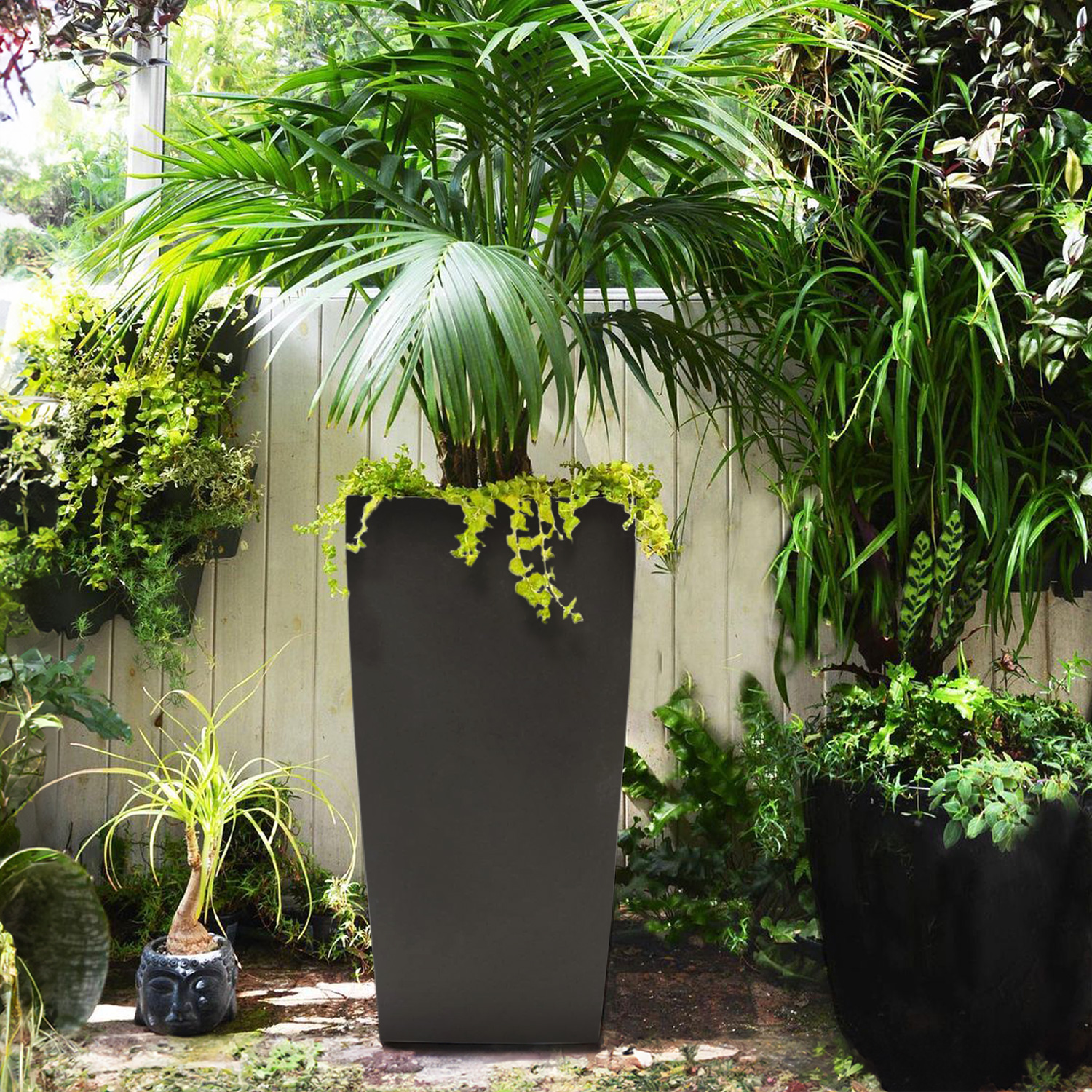 IDEALIST Lite Tall Tapered Contemporary Light Concrete Planter