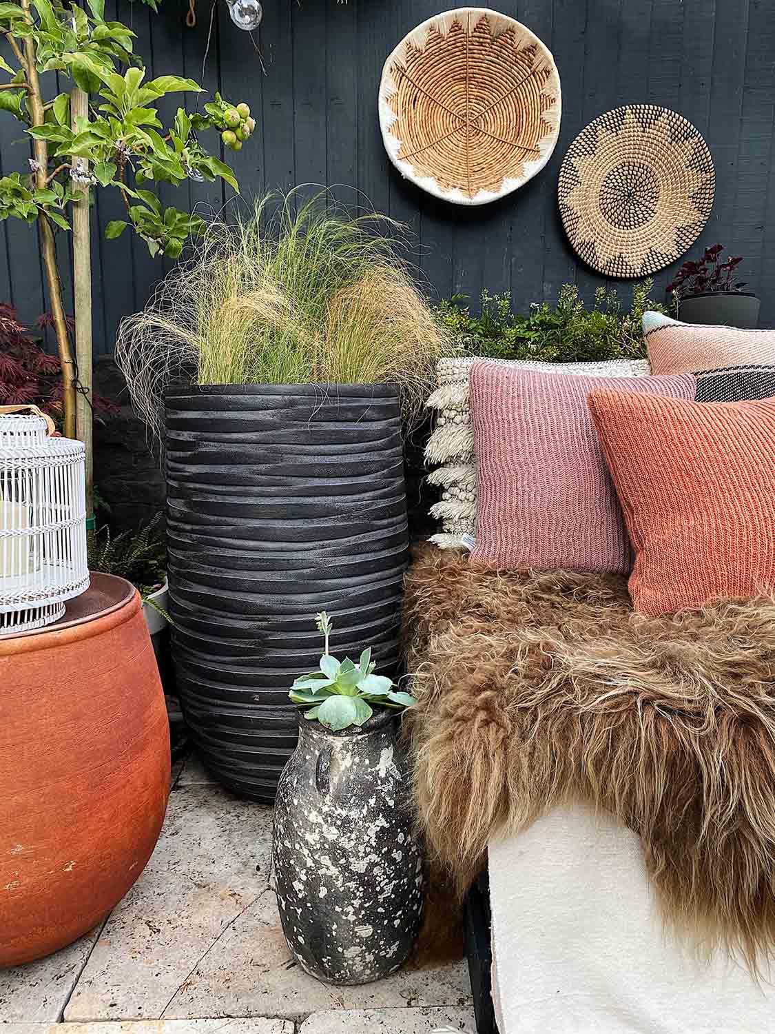 IDEALIST Lite Row Light Concrete Vase Elegant Planter