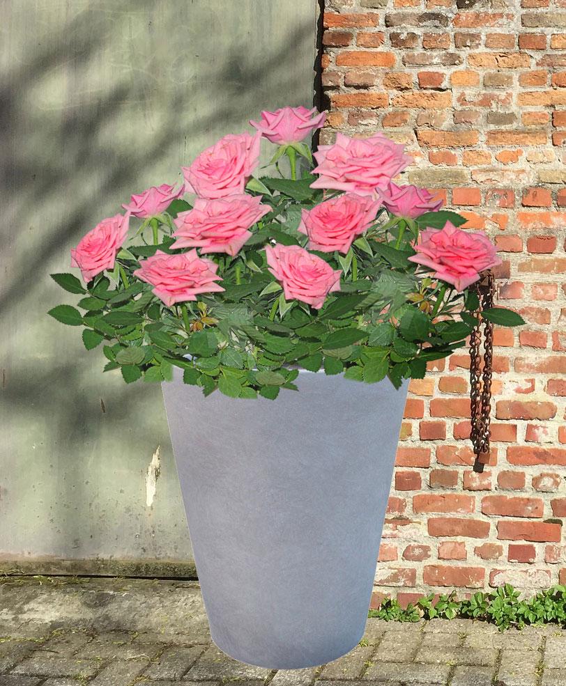 IDEALIST Lite Round Contemporary Light Concrete Planter