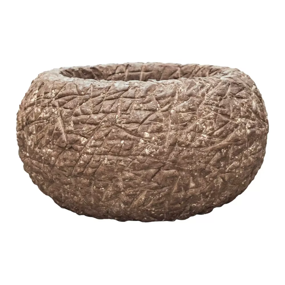 Polystone Coated Kamelle Bowl Indoor Planter