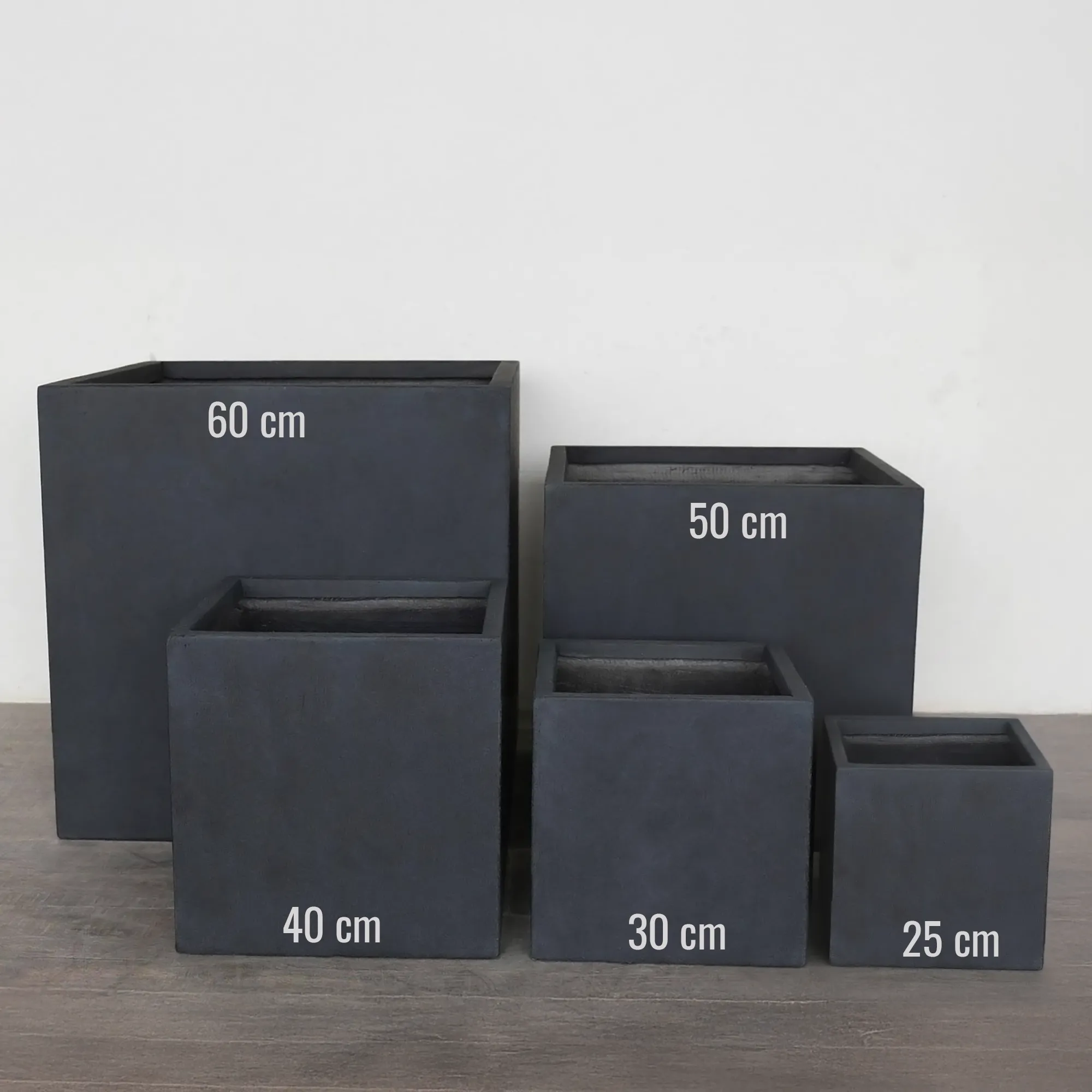 IDEALIST Lite Square Box Contemporary Light Concrete Planter