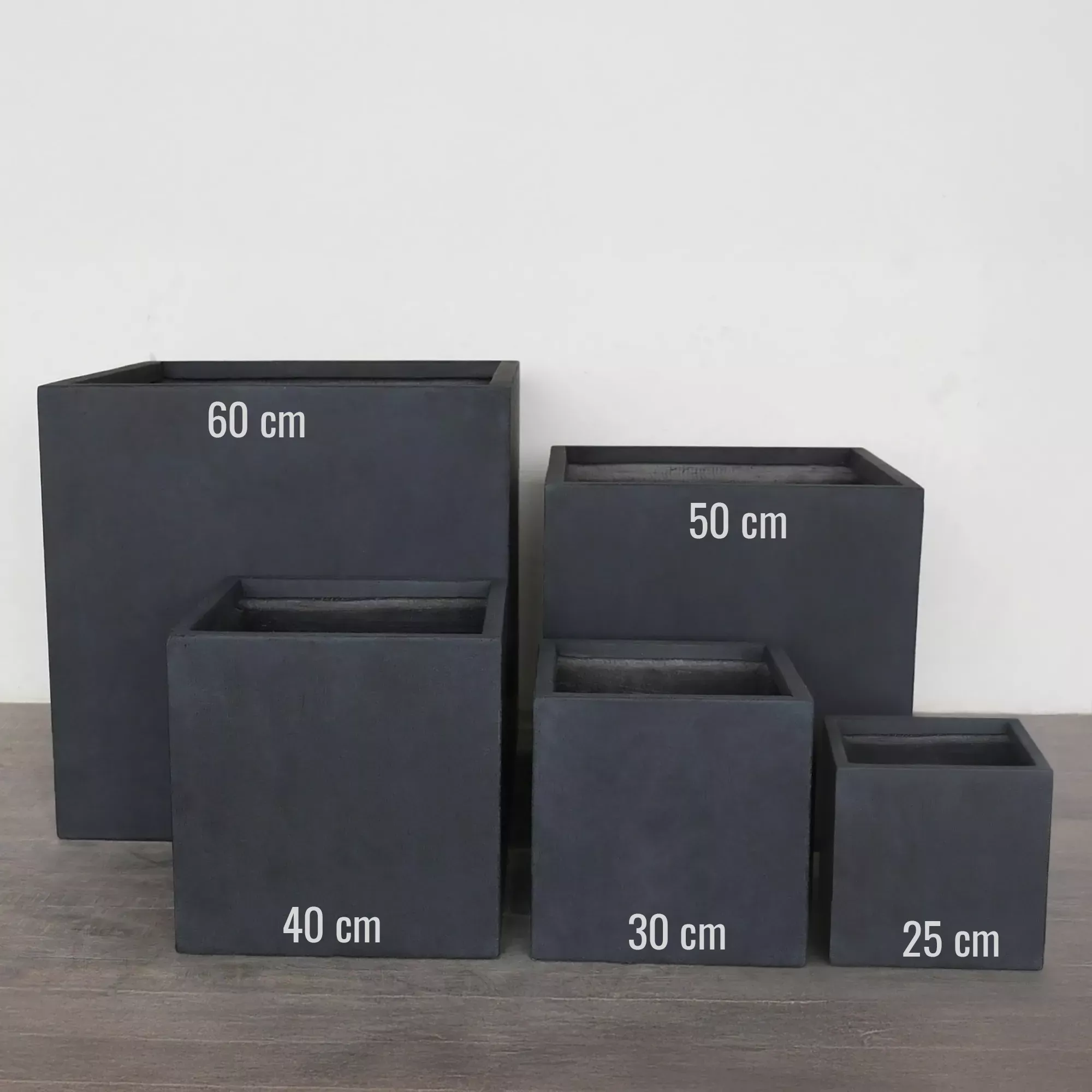 IDEALIST Lite Square Box Contemporary Light Concrete Planter