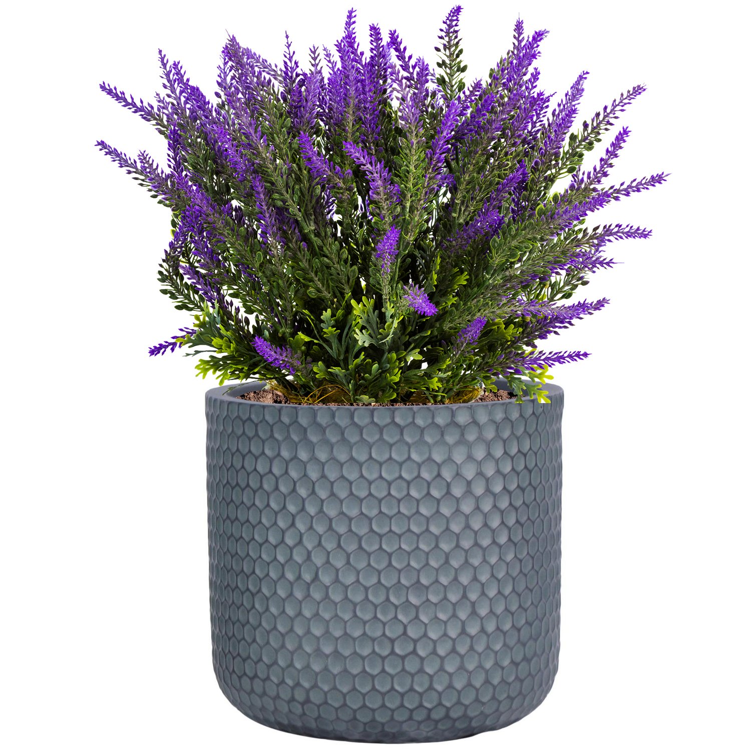 IDEALIST Lite Honeycomb Style Cylinder Round Outdoor Planter