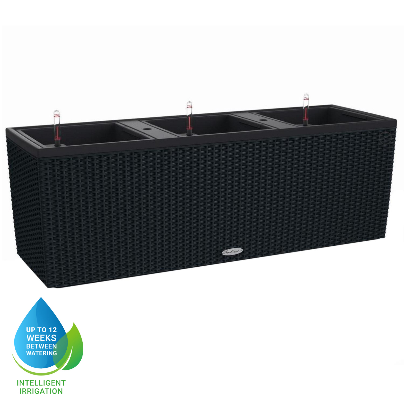 LECHUZA TRIO Cottage Trough Poly Resin Self-watering Planter