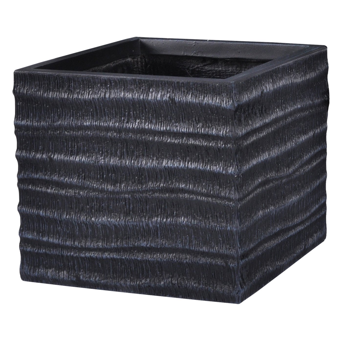 IDEALIST Lite Straw Ribbed Square Outdoor Planter