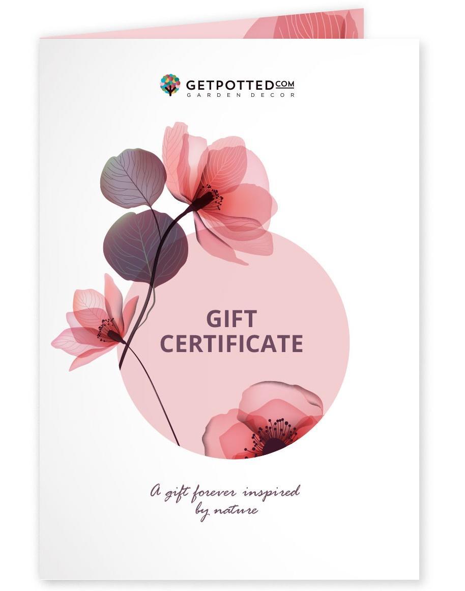 Gift Certificate 50£ from £60 Getpotted com