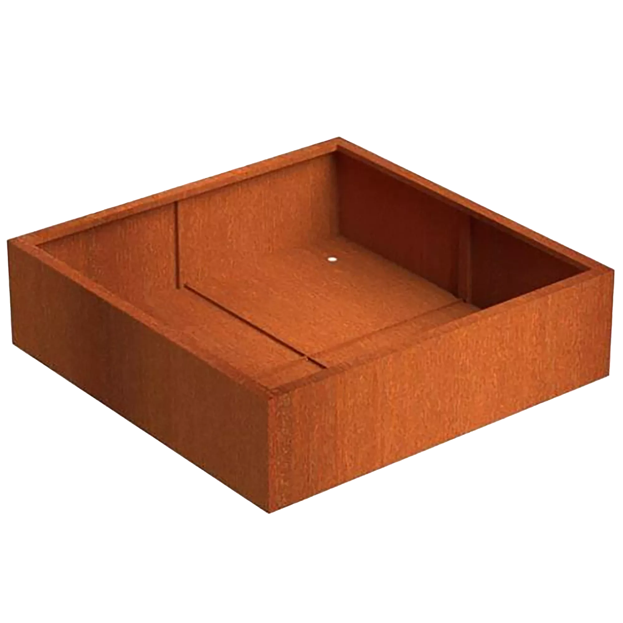 Andes Outdoor Corten Steel Square Planter