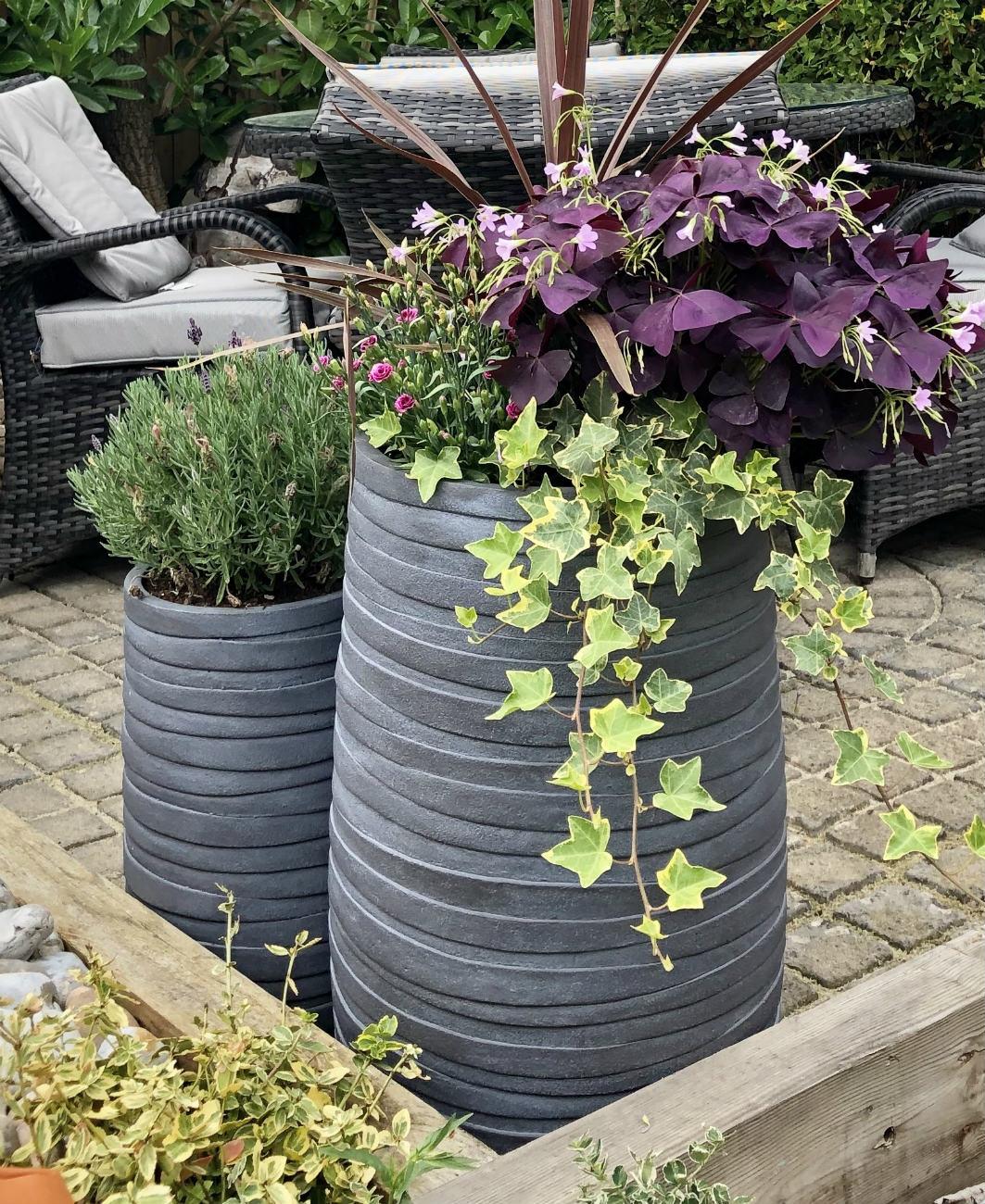 IDEALIST Lite Row Light Concrete Vase Elegant Planter