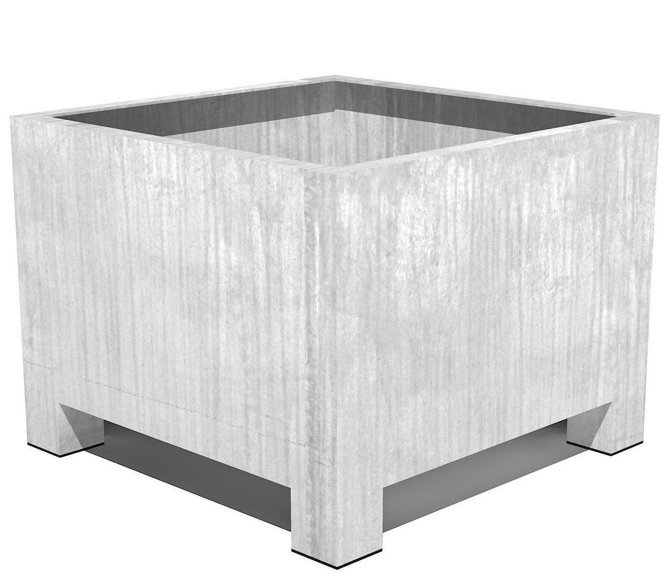 Vadim Outdoor Galvanised Steel Square Planter