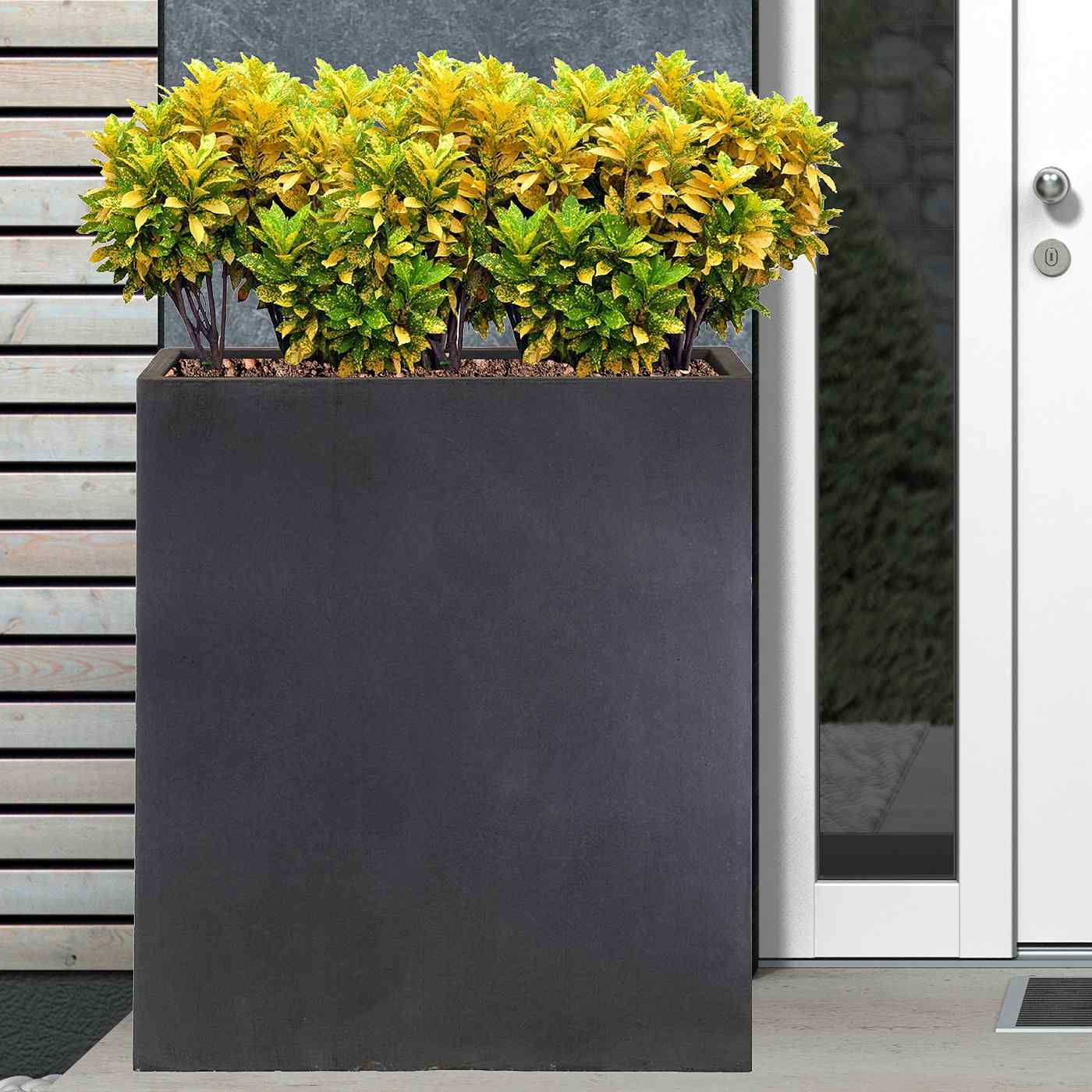 IDEALIST Lite Narrow Contemporary Light Concrete Trough Planter