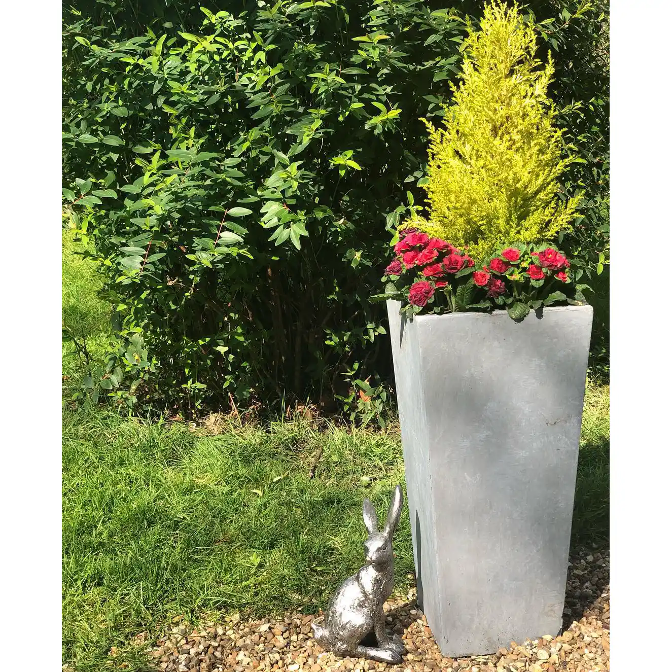 IDEALIST Lite Tall Tapered Contemporary Light Concrete Planter