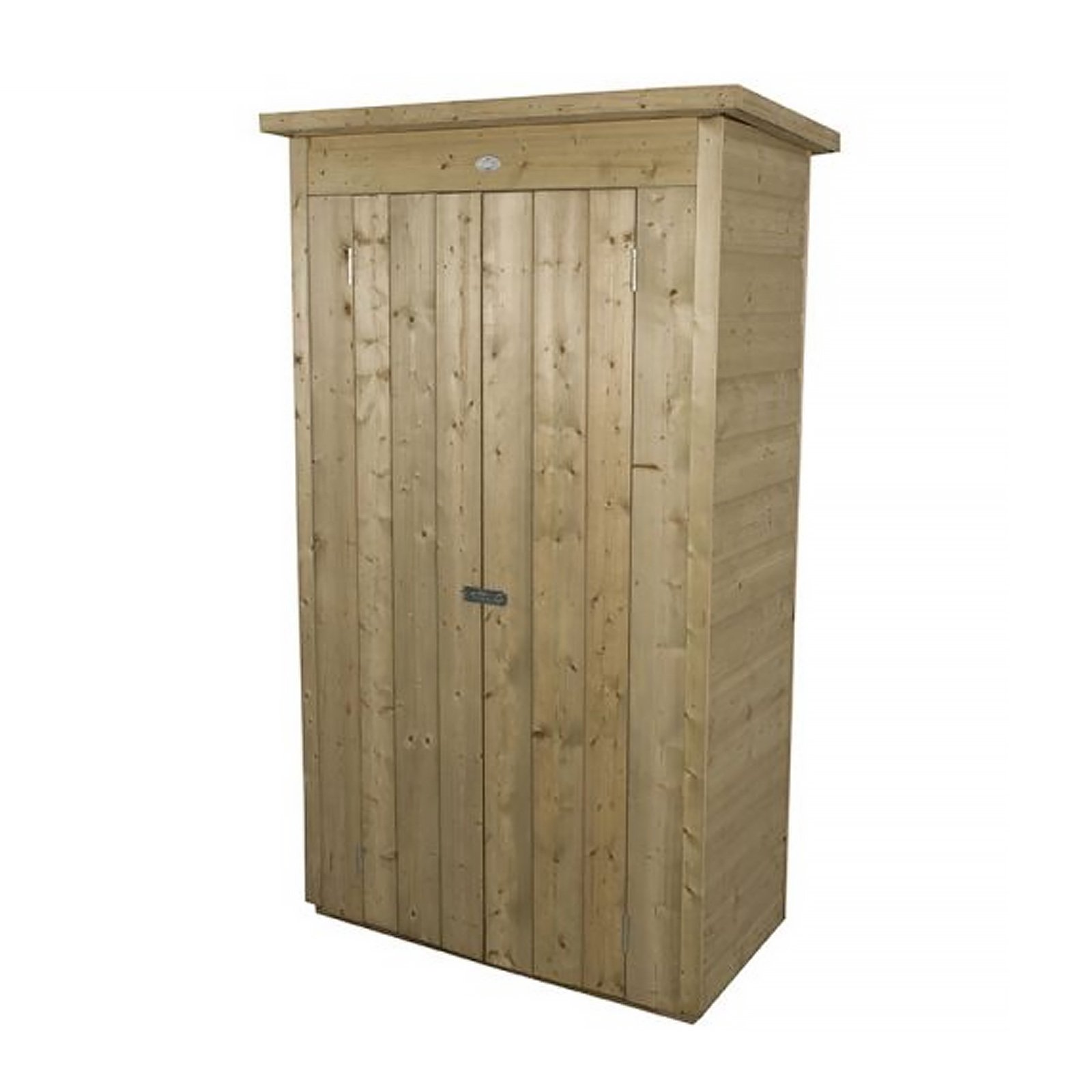 Installed Outdoor Pressure Treated Wooden Shiplap Pent Tall Garden Store by Forest Garden