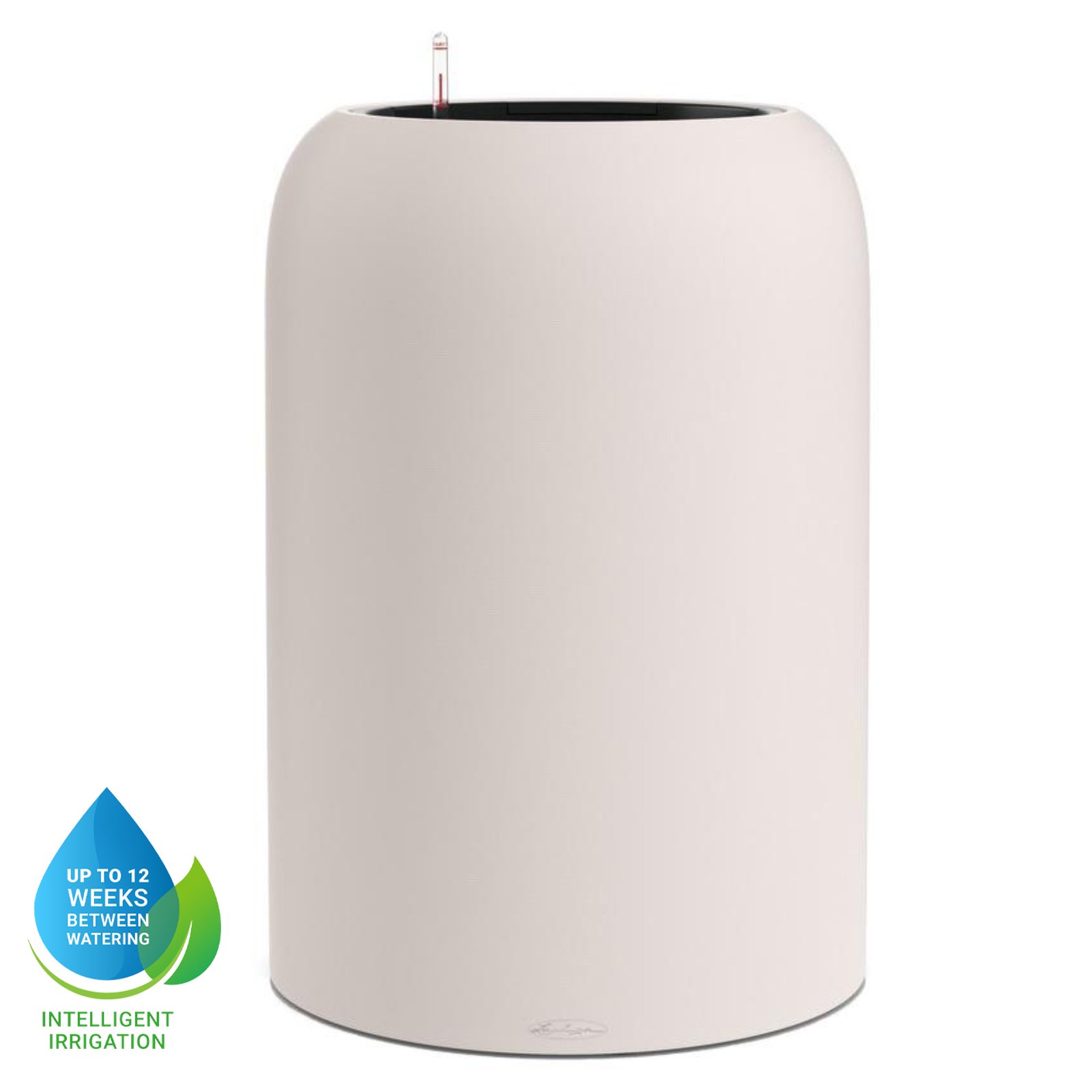 LECHUZA HAVALO Round Poly Resin Self-watering Planter