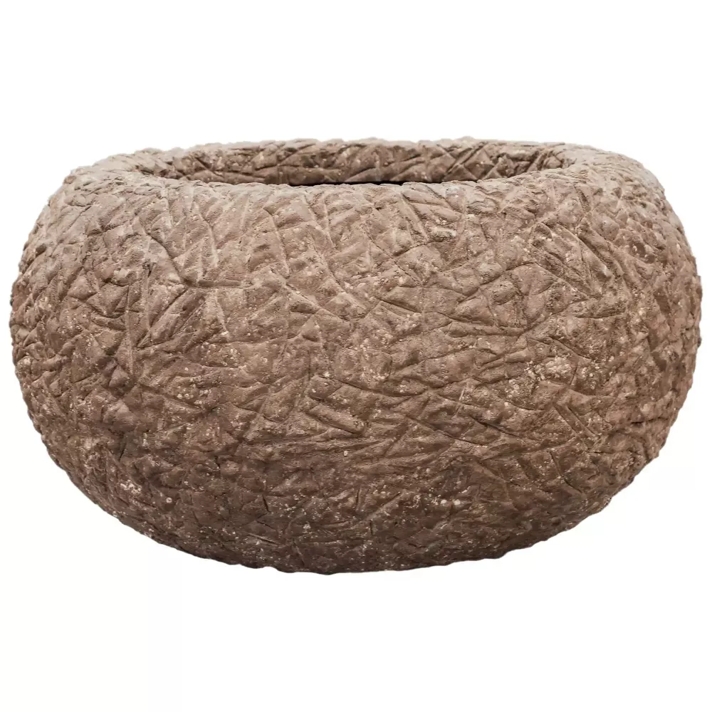 Polystone Coated Kamelle Bowl Indoor Planter