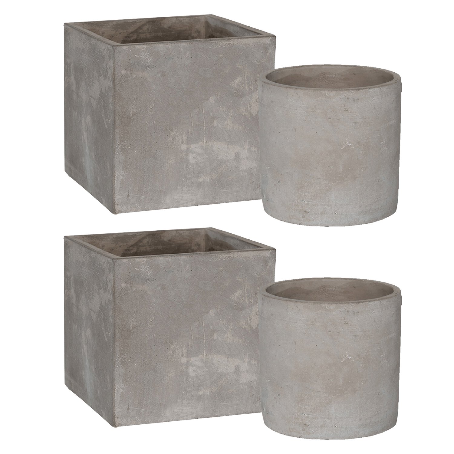 Lukas + Grace Concrete 4 Planters Set by Idealist Premium