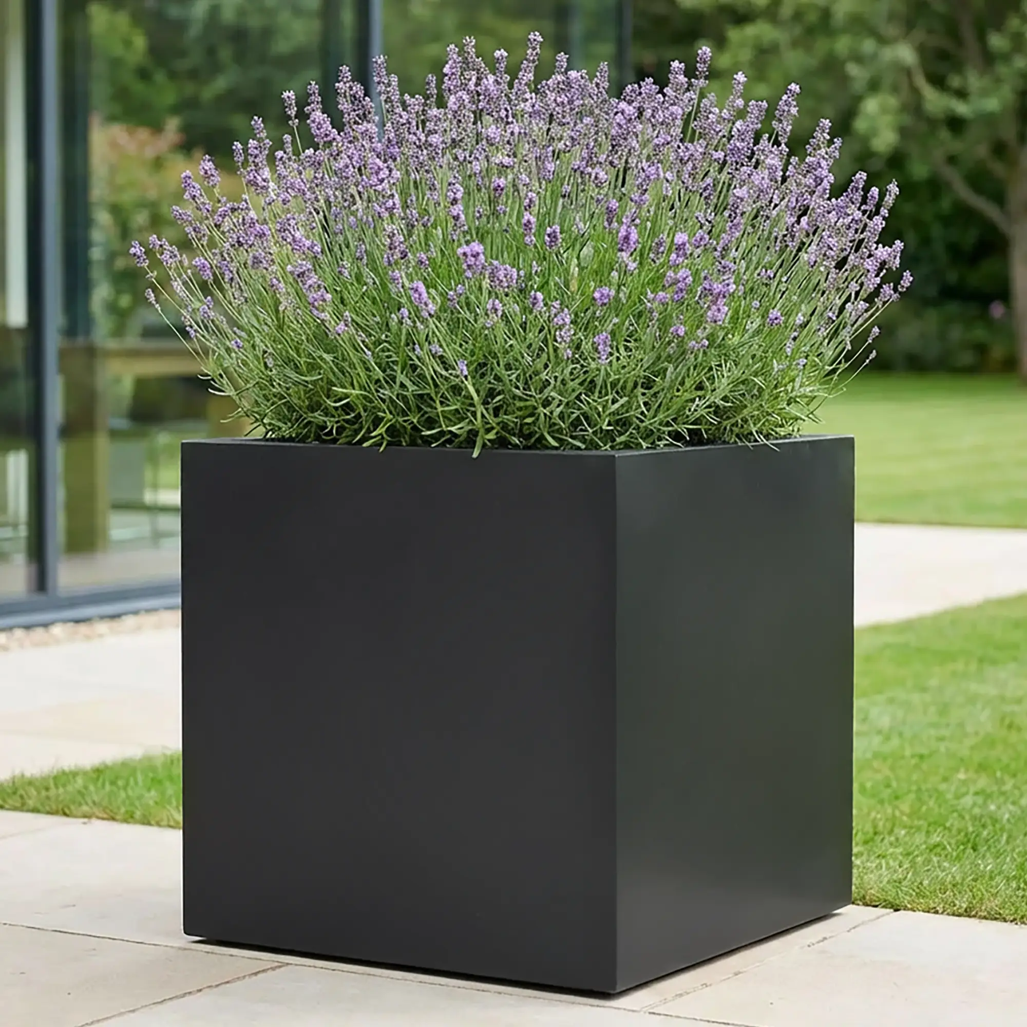 Florida Outdoor Aluminum Square Planter