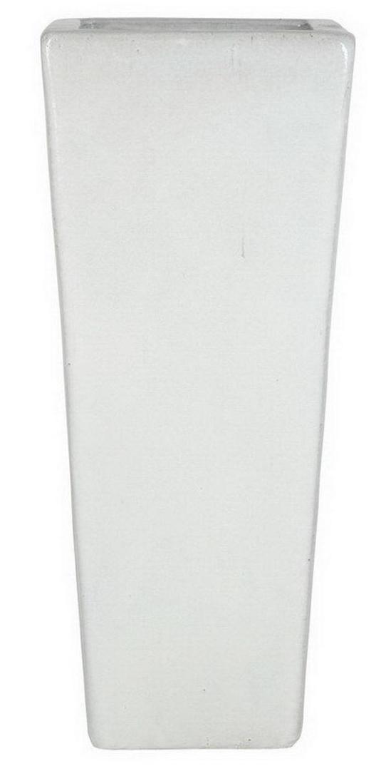 Ceramic Tapered Square Tall Matte Planter Pot In/Out