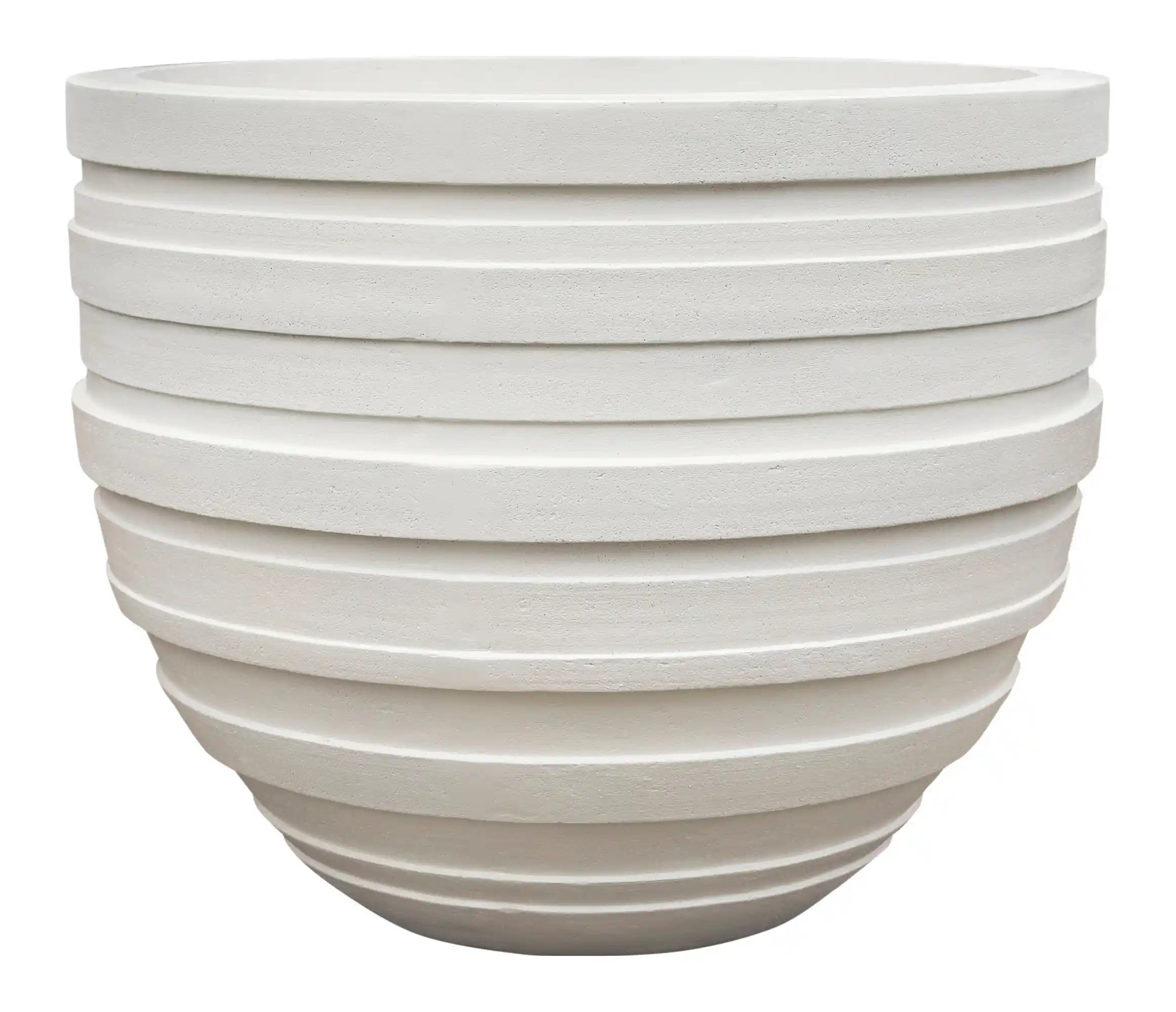 Polystone Ribbed Planter | Indoor and Outdoor Plant Pot