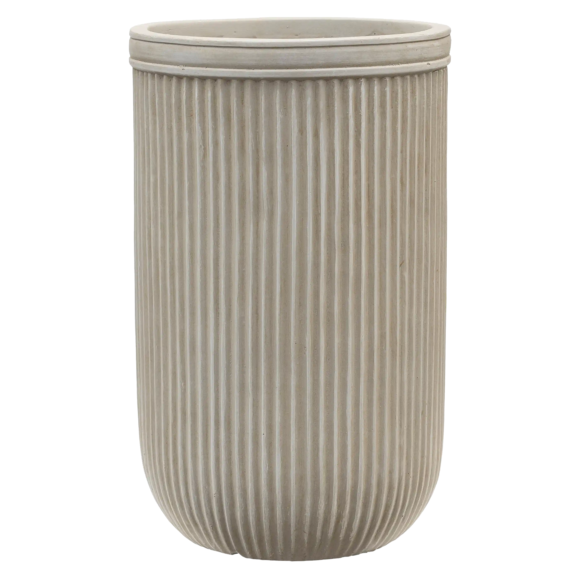 Vertical Rib Tall Planter | Indoor and Outdoor Plant Pot