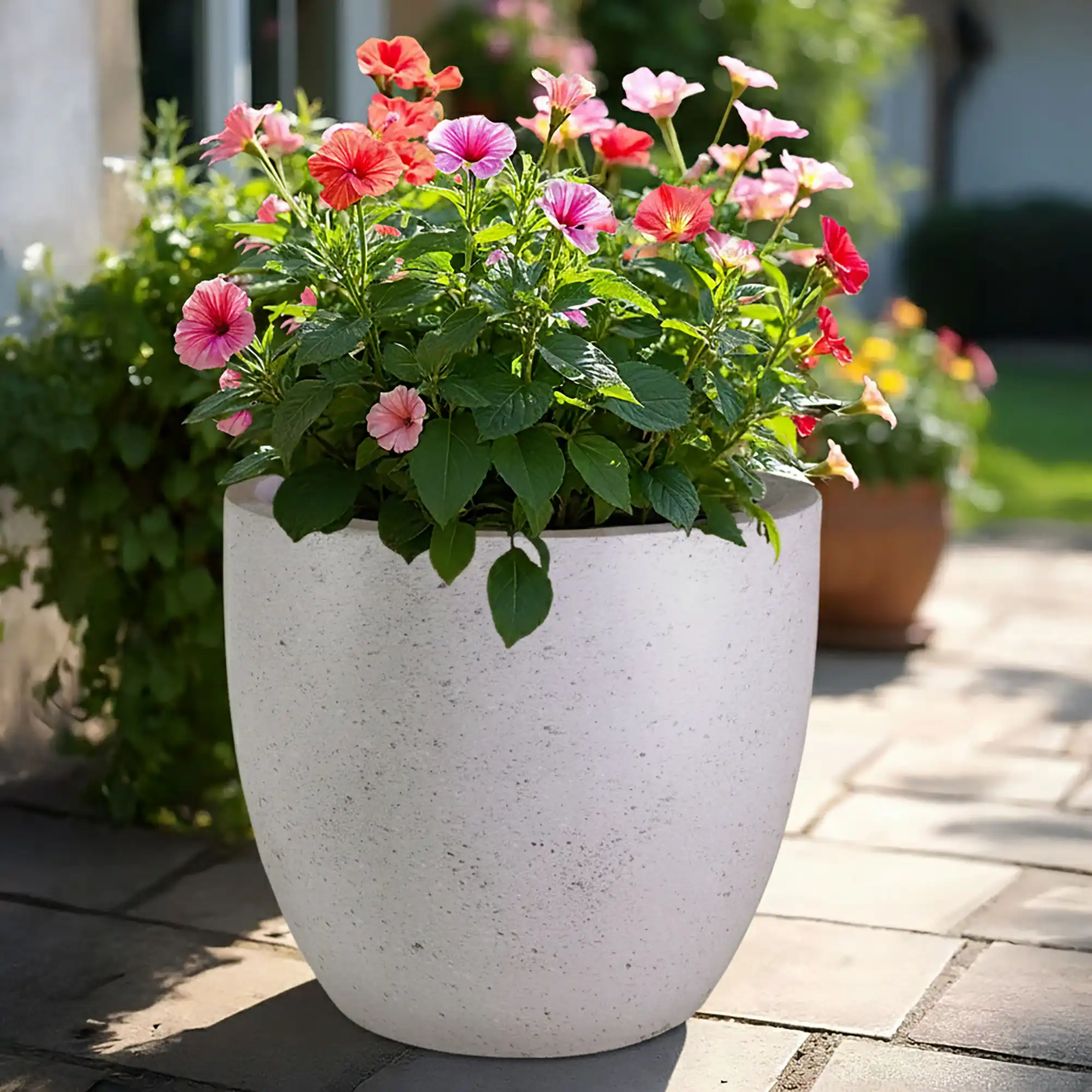 IDEALIST Lite Contemporary Light Concrete Egg Planter