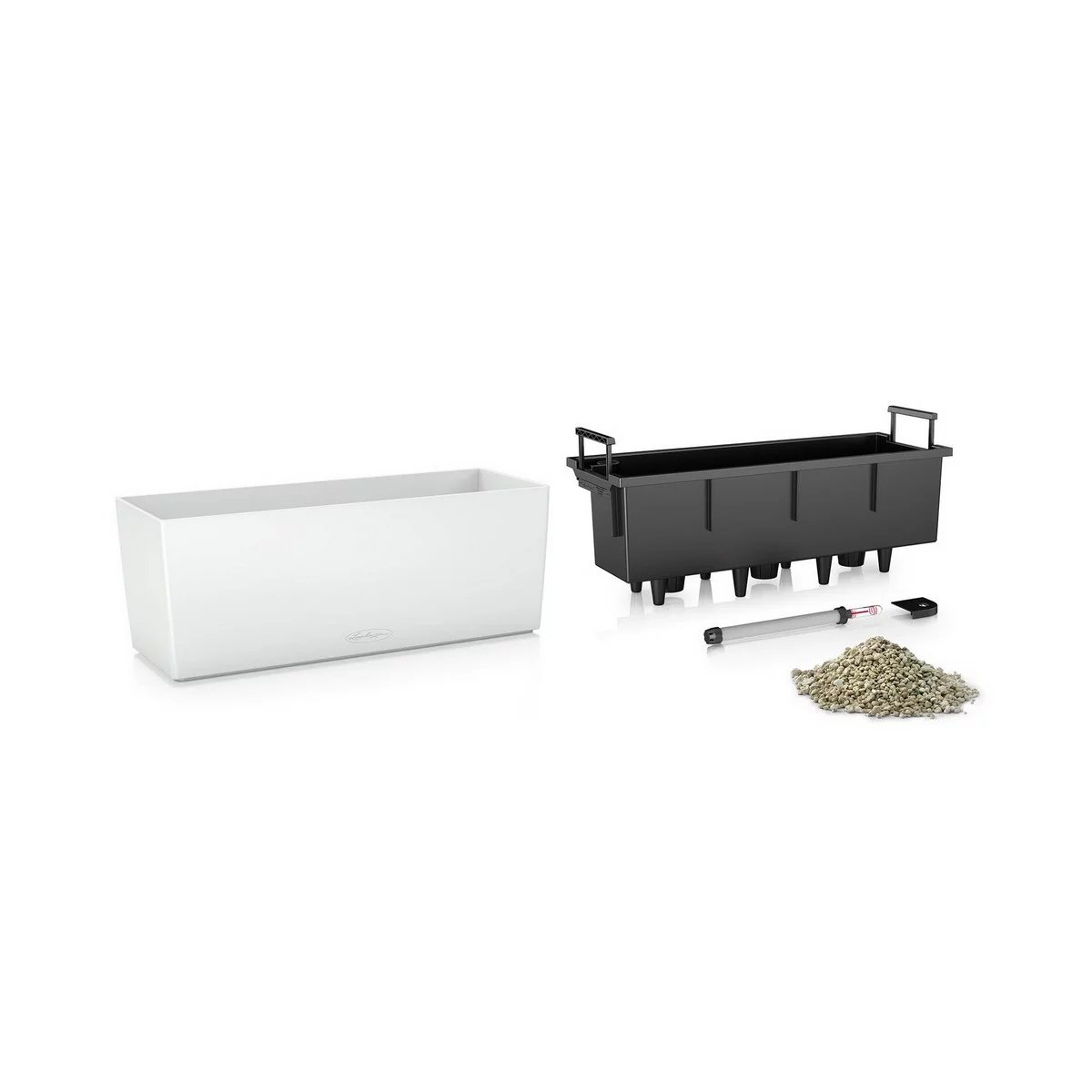 LECHUZA BALCONERA Color Trough Poly Resin Self-watering Planter
