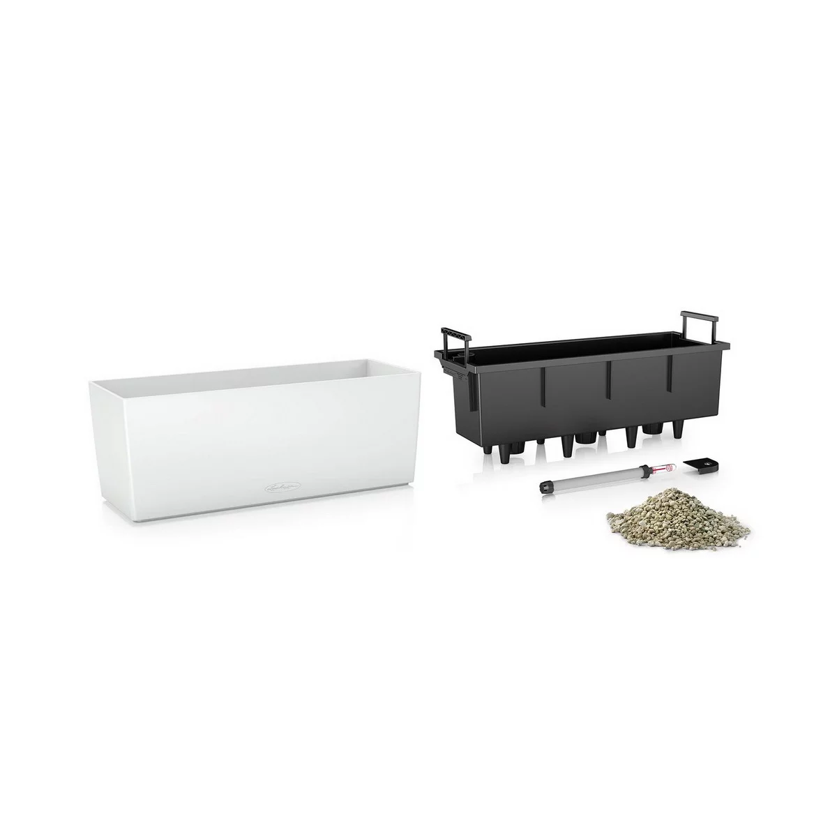 LECHUZA BALCONERA Color Trough Poly Resin Self-watering Planter