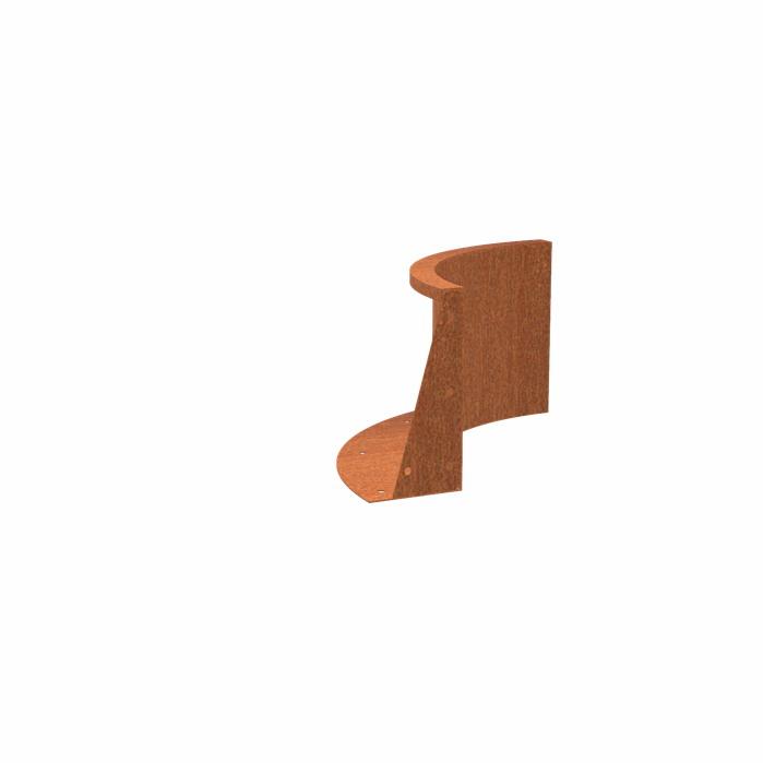 CorTen 3ml Retaining Wall Inside Curve