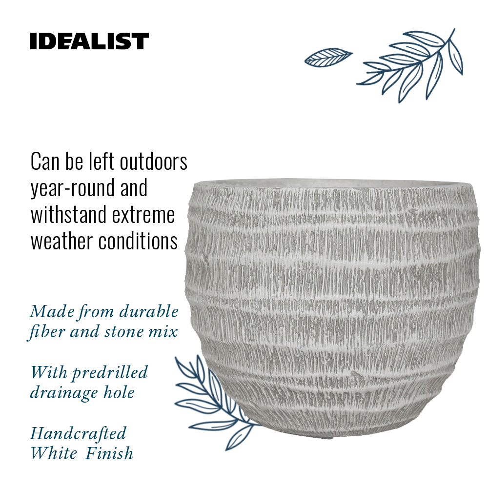 IDEALIST Lite Straw Plaited Style Ball Planter